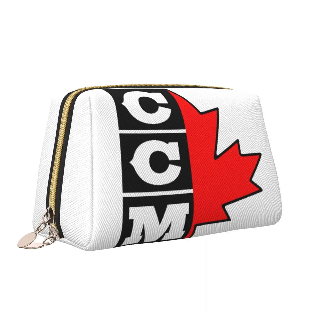 CCM Canada Logo Hockey Cosmetic Bag Women Kawaii Big Capacity Makeup Case Beauty Storage Toiletry Bags