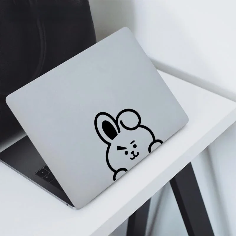 

Автомобильные наклейки с кроликом COOKY и JUNGKOOK, милые водонепроницаемые солнцезащитные наклейки, кондиционер, лобовое стекло, автомобильные аксессуары