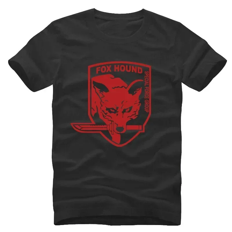 Hot Sale Fox Hound Special Forces Group Logo T-Shirt 100% Cotton O-Neck Summer Short Sleeve Casual Mens T-shirt Size S-3XL