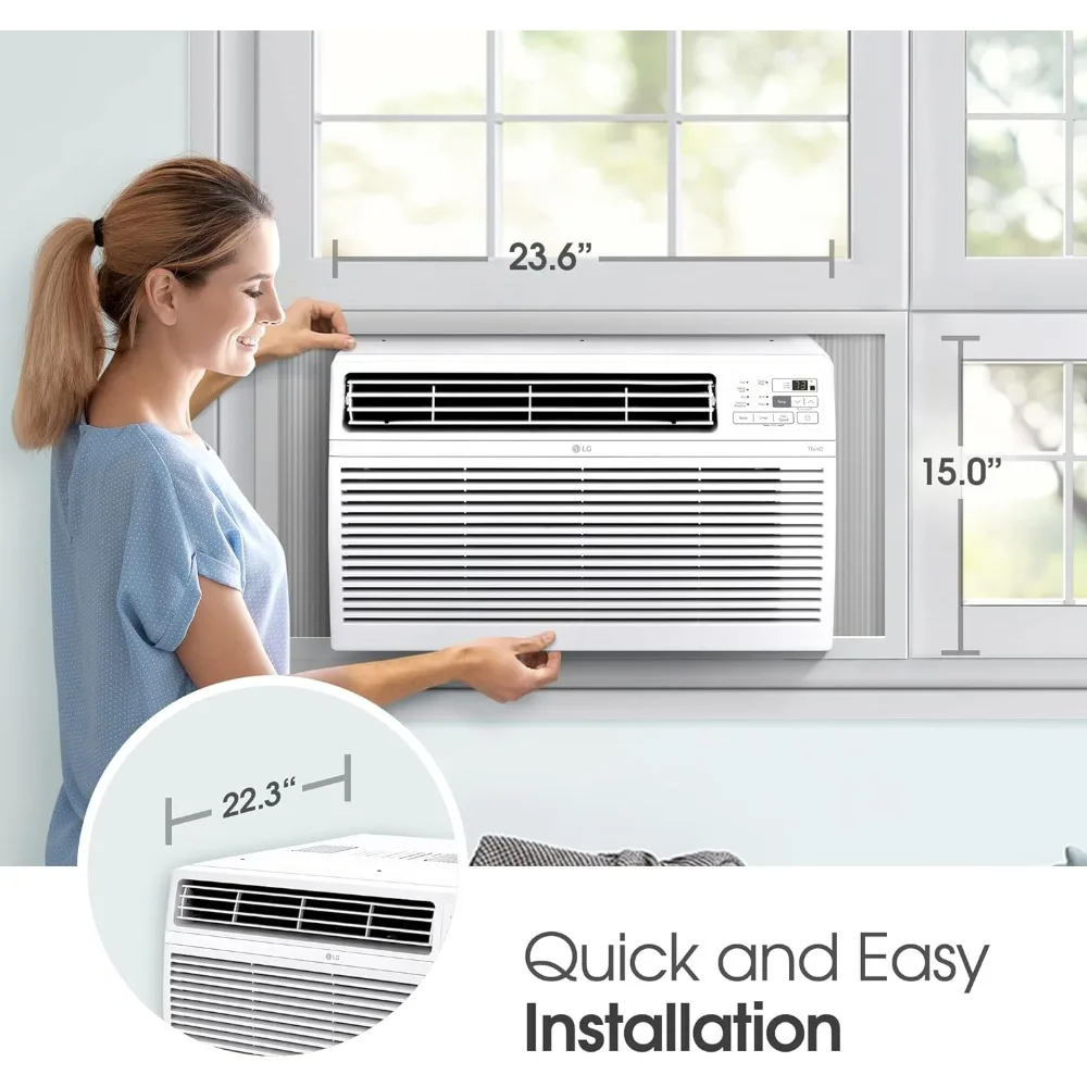 Air Conditioners [2023 New] Remote Control WiFi Enabled App Ultra-Quiet Washable Filter Cools 800Sq.Ft for Large