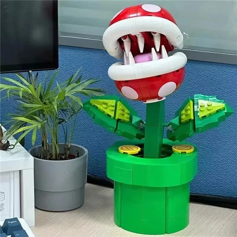 

Совместимый набор растений Piranha Super Marioed, строительные блоки, игровая модель, украшение для дома, игрушка, детский подарок на день рождения