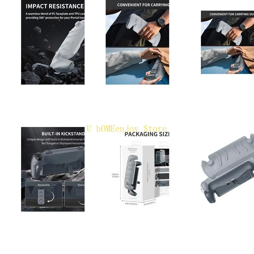 

B0KF Detachable Front Shell Back Case Full Protective Case for Console Gaming Accessories Console Scratchproof Case Cover