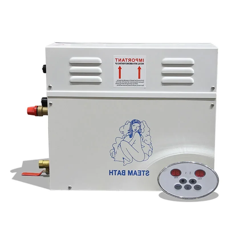 Household 220v 3KW 220V Steam Generator Sauna Steam Machine Home Dry Streaming Furnace Wet Digital Controller Steamer 1PC