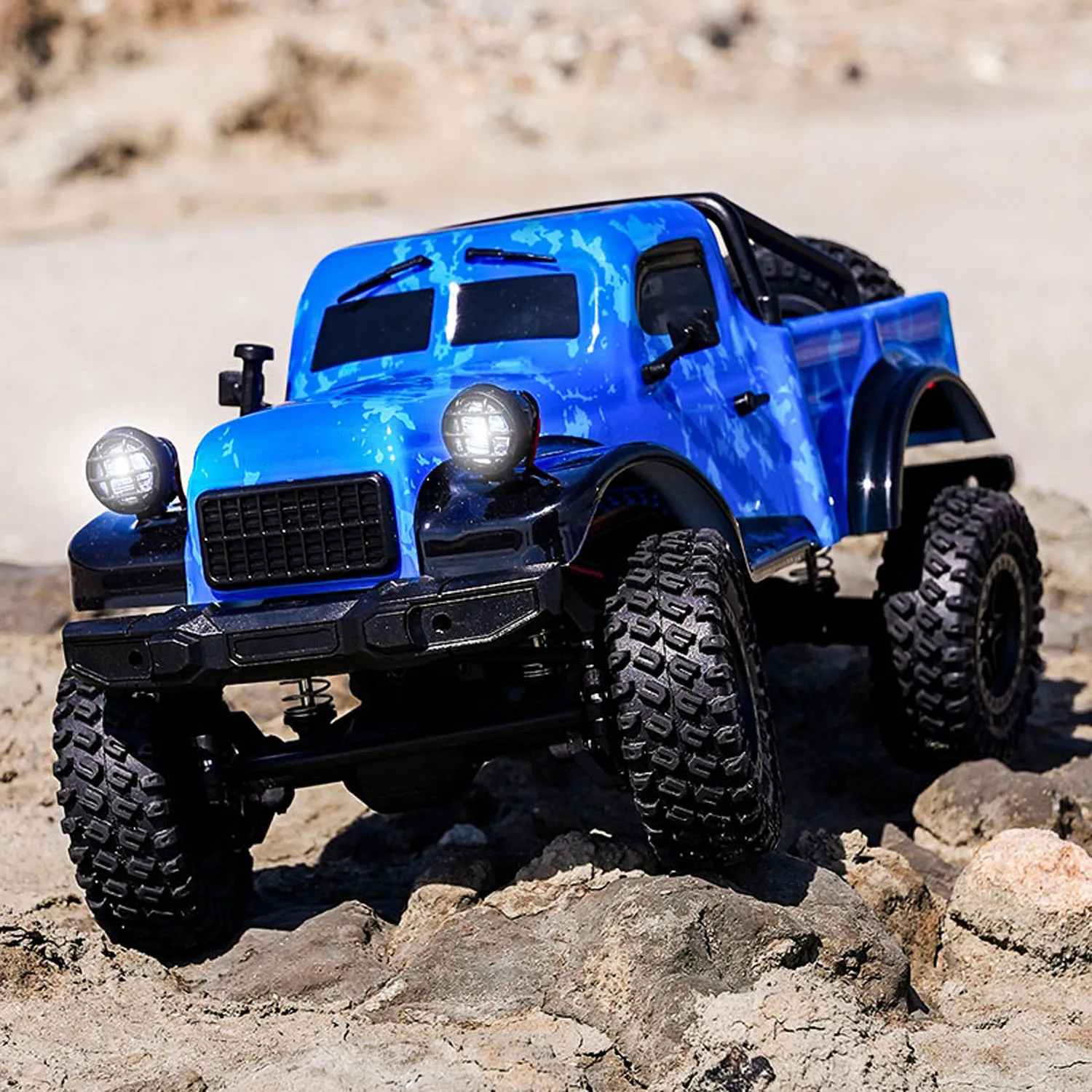 

4*4 1/18 RC Пикап с дистанционным управлением Rock Crawler Car 12KM/H C8813 2.4G Crawler 370 Матовый двигатель ESC Готов к работе