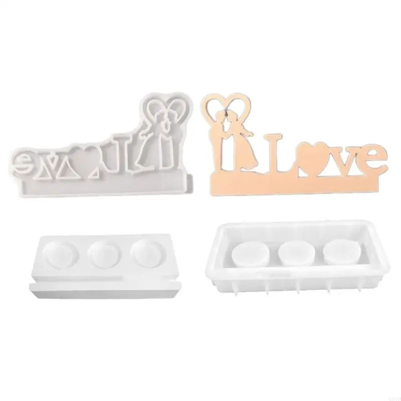 

Handcraft Silicone Mold for Candle Holder Handmade Lovers' Kiss Candlestick Silicone Mold for Intimate Home Decorations
