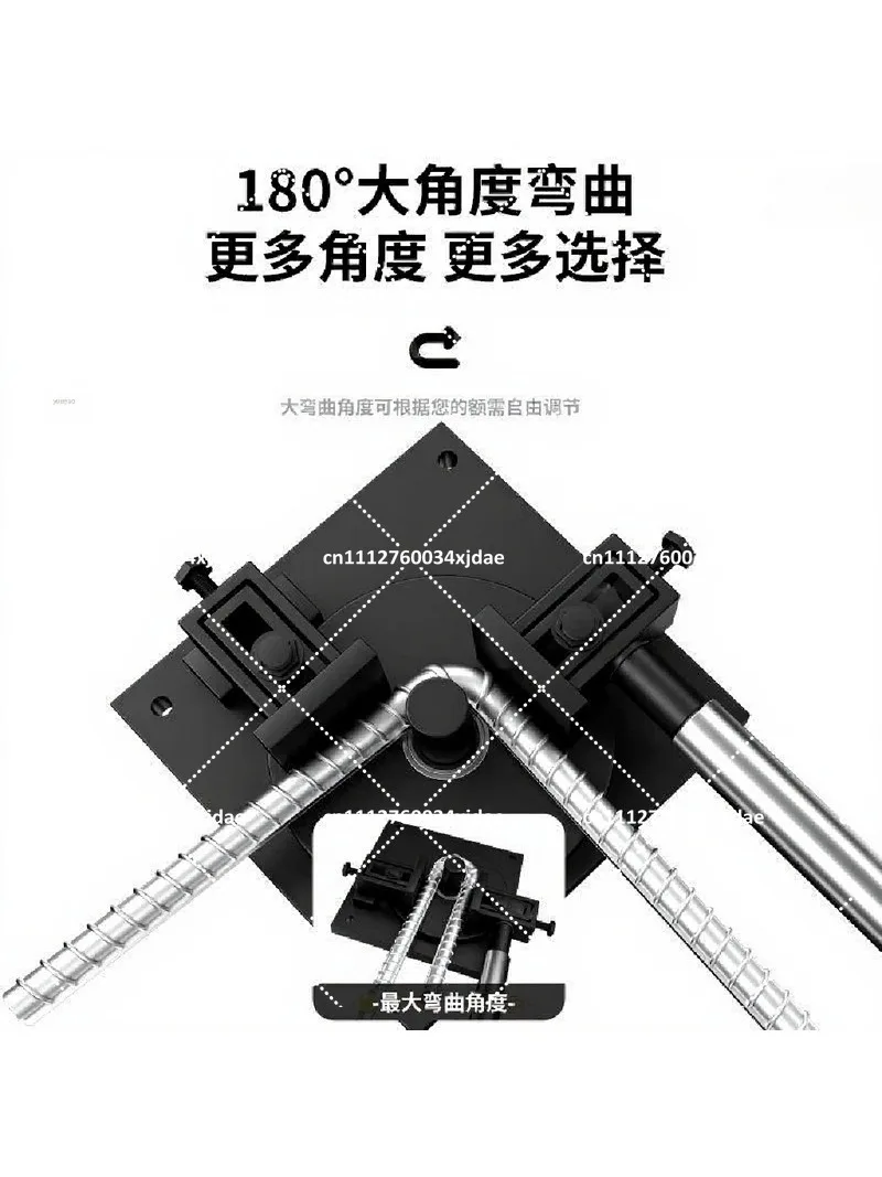 Heavy Duty Manual Pipe Bender for Round Square Tubes, One-Piece Conduit Bending Tool for Workshop Maintenance Work