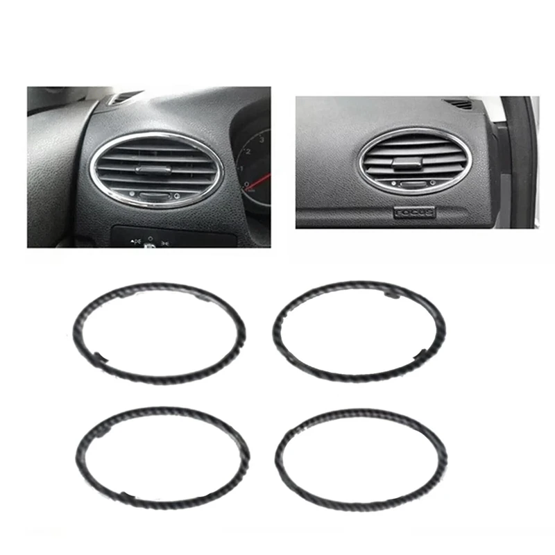 4Pcs Car Dashboard Air Conditioner Air Vent Frame 4M51A014L21BC 4M51A014L21AE For Ford Focus 2005-2011