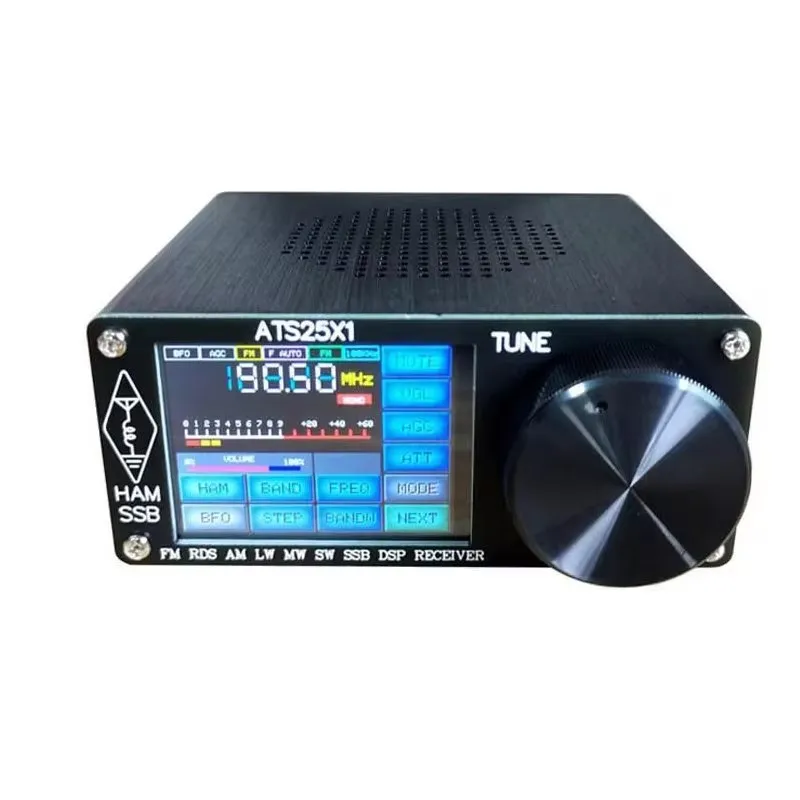 ATS25x1 Upgraded 2.4 Inch Touch Screen Si4732 Full Band Radio Receiver FM LW MW and SSB Built-in lithium Battery with Antenna