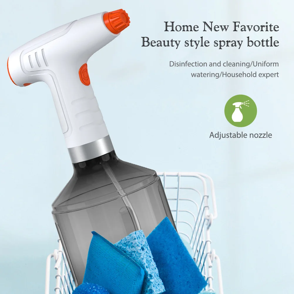 

900ml Automatic Watering Fogger USB Rechargeable Household Watering Bottle 1200mah Battery 360 Degree Rotating Nozzle for Lawn