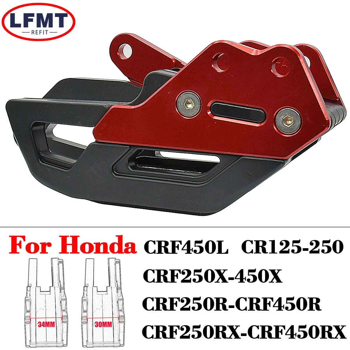 

Motorcycle CNC Chain Guide Guard For Honda CRF250R CRF450R CR125 CR250 CRF250RX CRF450RX CRF 250R 450R CR 125 250 R RX 2005-2021