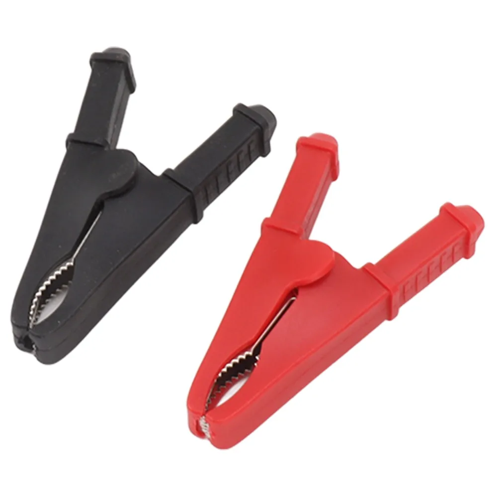 4pcs Durable Nickel Plated Alligator Clamps 30A Rating Professional Alligator Clips Battery Test Clips School