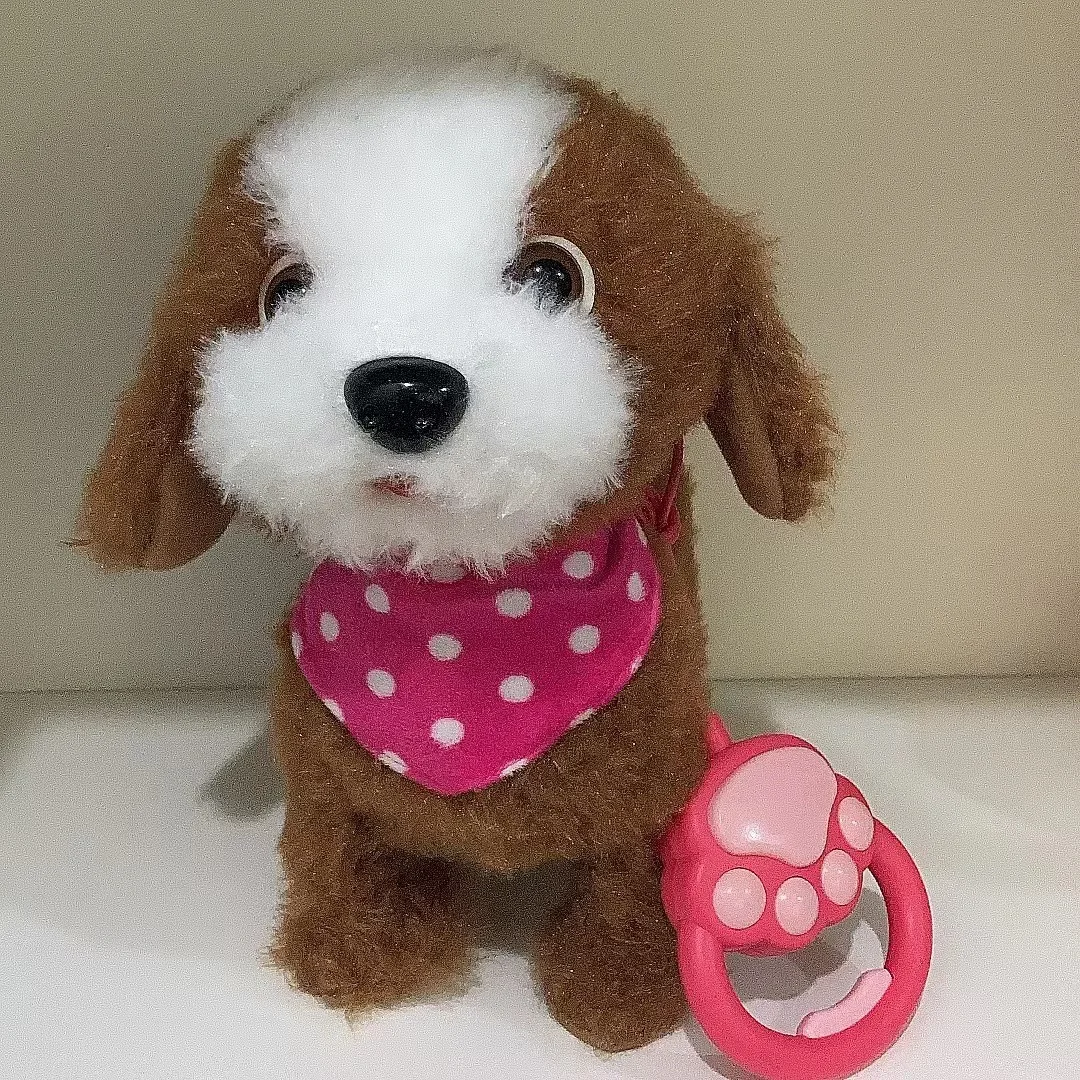 Simulation Electronic Plush Dog Toys Walking Barking Singing Musical Plush Interactive Toys Cute Puppy Doll for Boys Girls Gift