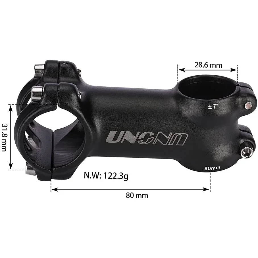 UNO MTB Bike Stem -7 17 35 Degree Ultralight Alu  31.8mm 60 70 80 90 100 110 120 130mm Road Bicycle Stem King Alloy