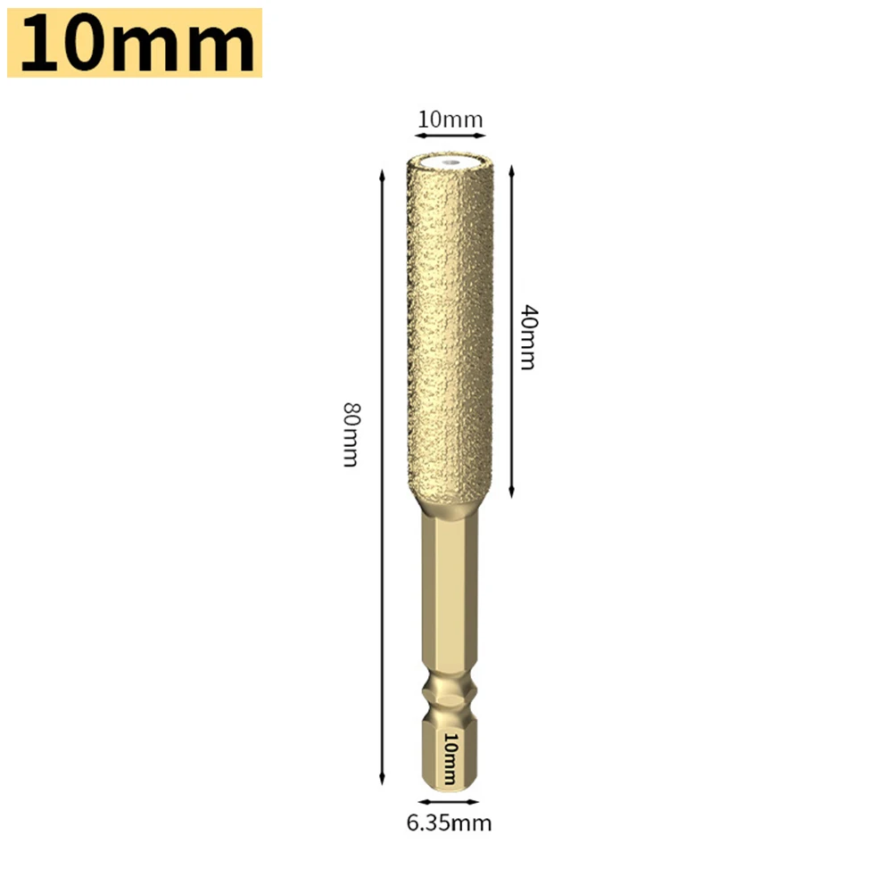 1 قطعة 6/8/10/12/14 مللي متر مثقاب الخشب النحاسي سداسية عرقوب أدوات الحفر الجافة للبلاط الجرانيت الرخام ثقب الخرسانة فتاحة