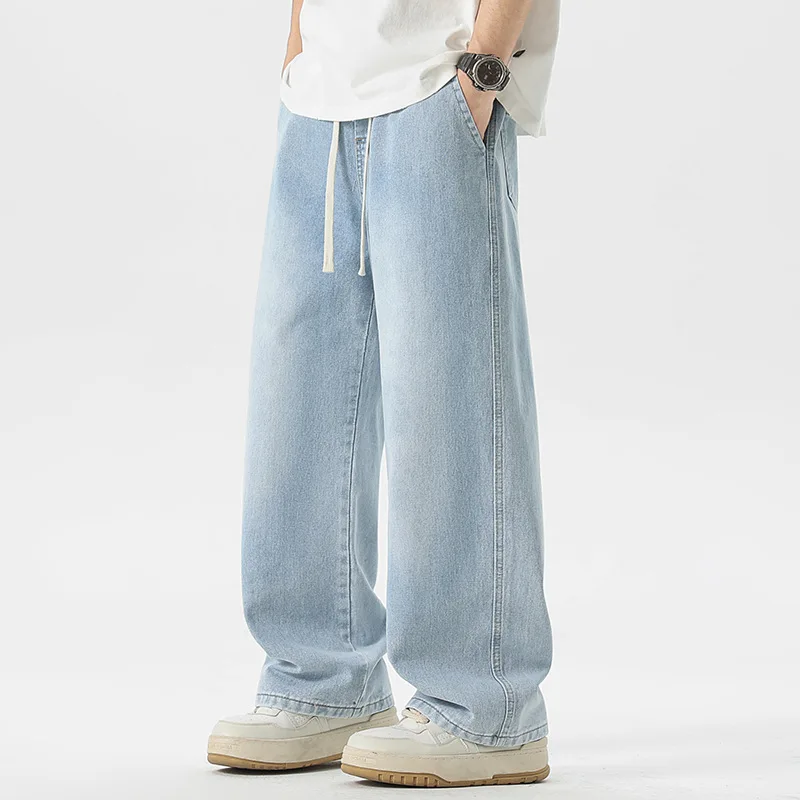 

Men's Jeans American Loose Wide-leg Loose Straight Casual Trousers Street Hip-hop Baggy Jeans Korean Fashion Streetwear Men