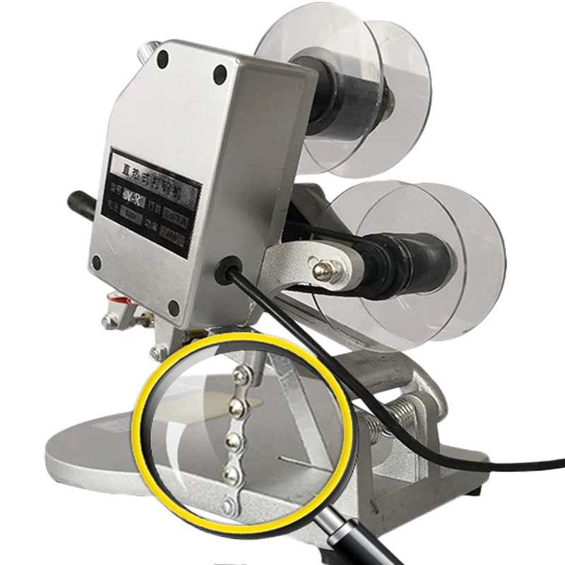 Máquina de impressão de código de data de fita máquina de data de validade 220v manual folha quente ferramentas de impressora de carimbo térmico DY-8