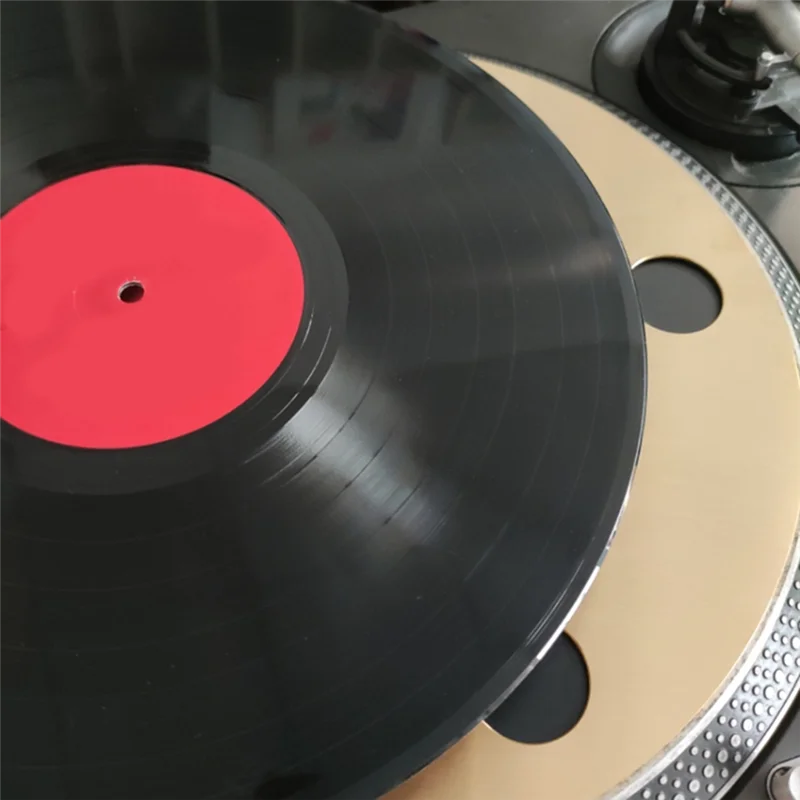BISM High-Fidelity Pure Brass Turntable Platter Mat Record Players Pad for LP Vinyl Record Player Home Accessories