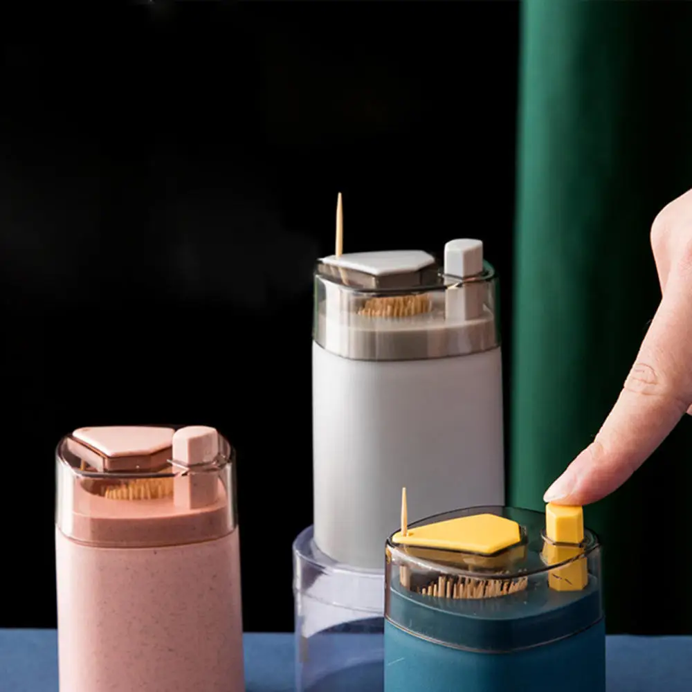 

Домашняя креативная автоматическая коробка для зубочисток, Диспенсер, домашняя гостиная, столовая, коробка для хранения зубочисток, держатель