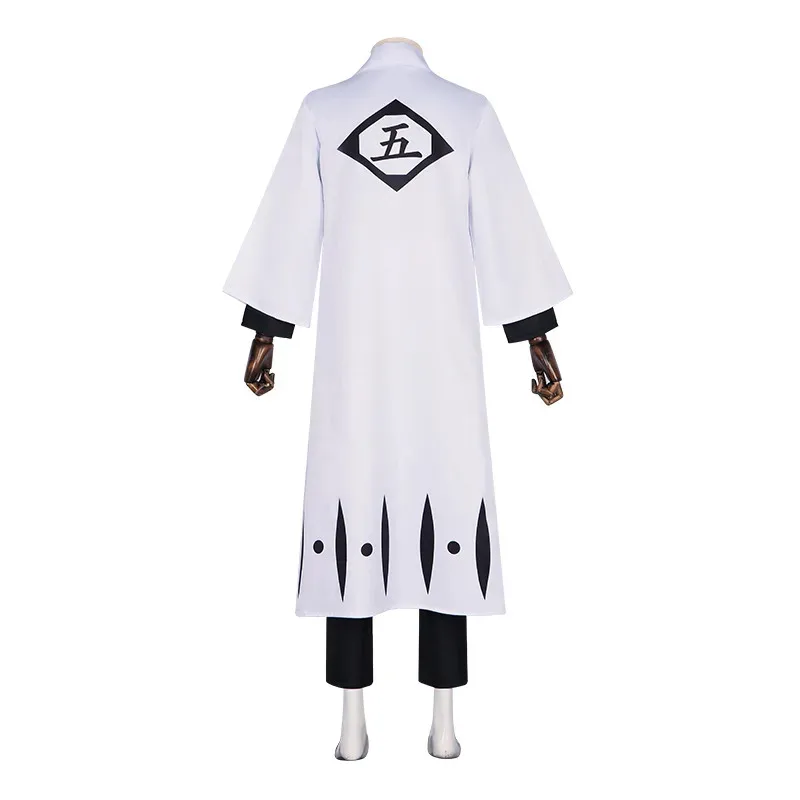 Anime Bleach Cosplay Aizen Sousuke Captain 5th Kimono Costume Kuchiki Byakuya Uniform Halloween Outfits For Men