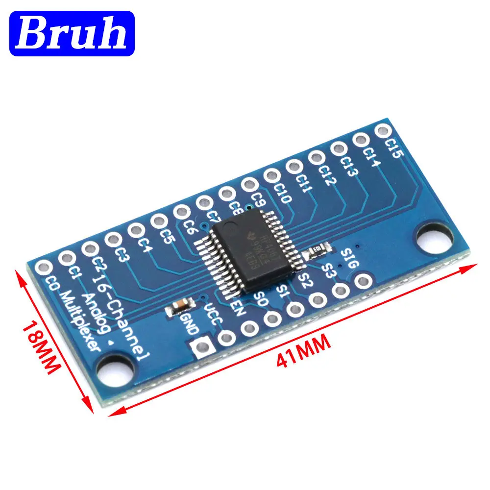 CD74HC4067 16-kanałowy analogowy multiplekser cyfrowy moduł tablicy zaciskowej dla Arduino 2V-6V mikrokontroler 16 urządzeń RX linii