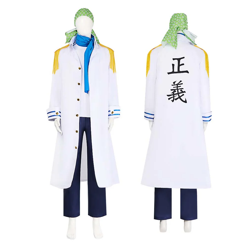 Disfraz de Coby de oficina naval MARINE de Anime para fiesta de Carnaval de Halloween para hombres