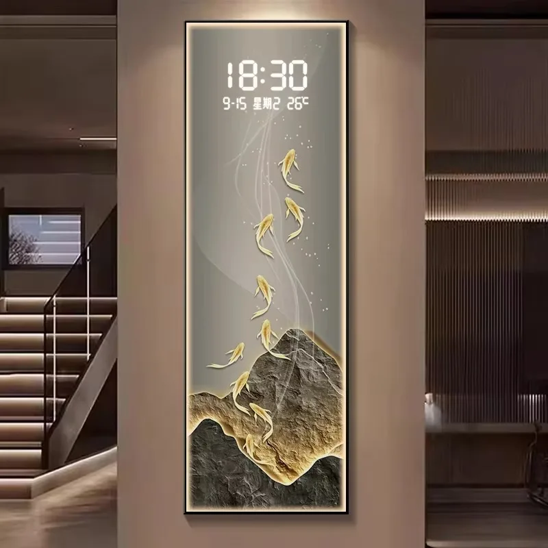 Nordic Silent Digital Wall Clocks Temperature Aesthetic Large Modern Digital Clock Living Room Orologio Da Parete Home Decor