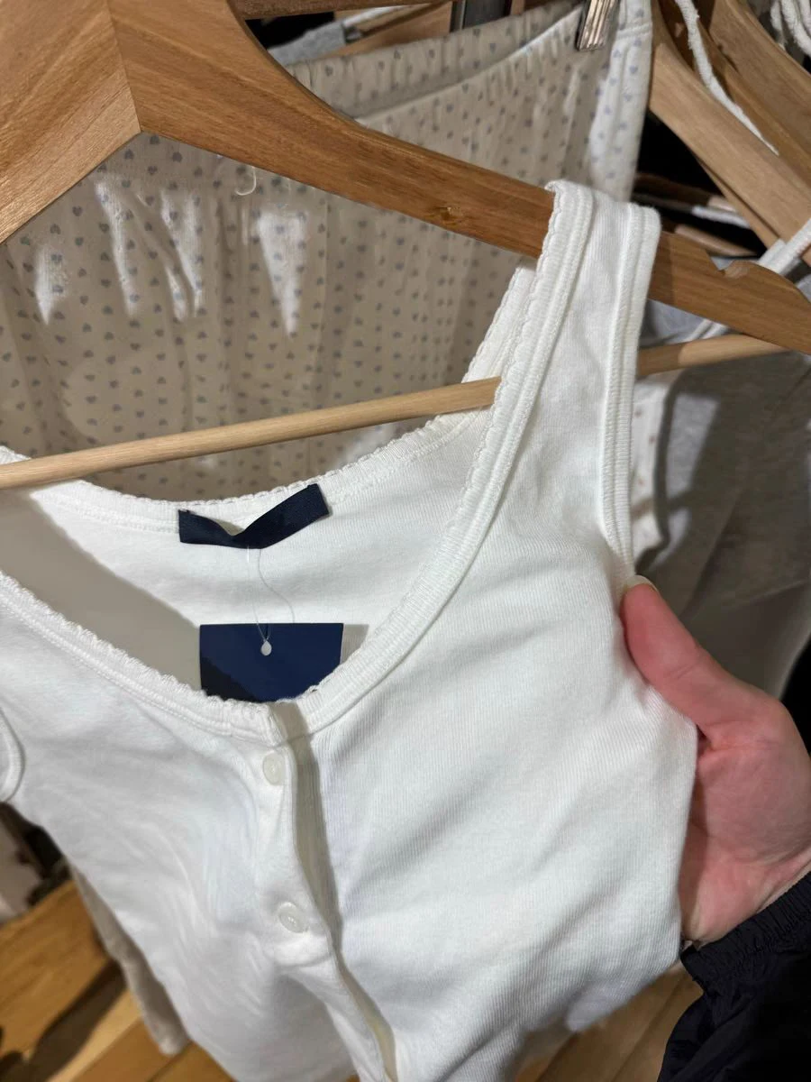 الدانتيل تقليم الأبيض سليم تانك القمم امرأة الصيف القطن أكمام بسيطة الأساسية سترات Preppy نمط الحلو لطيف المحاصيل القمم Y2k بروتيل #5