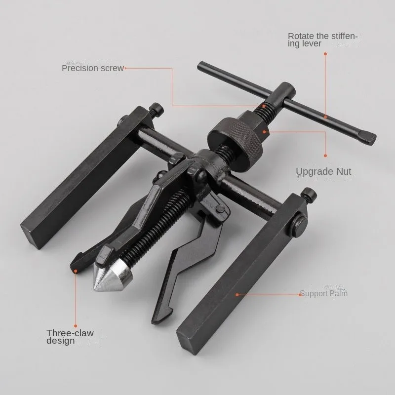 Inner bearing puller, three claw inner hole bearing disassembly, auto repair tool, extractor, disassembler, bearing puller tool