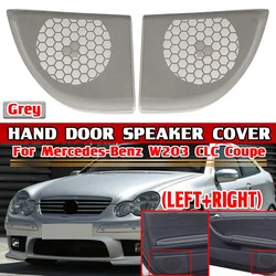 Pair Grey Car Front Door Speaker Cover Trim Speaker Grille For Mercedes-Benz W203 CLC-Class Coupe 2 DOOR A20372703889051