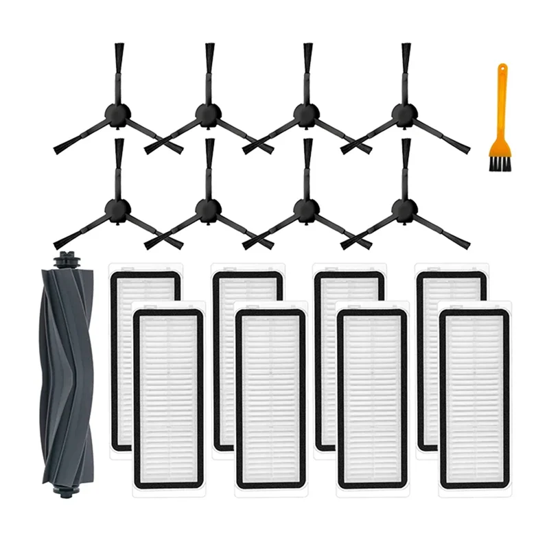 ABKR-For Dreame Bot L20 Ultra / X20 Pro أجزاء المكنسة الكهربائية فرشاة جانبية رئيسية استبدال فلتر HEPA