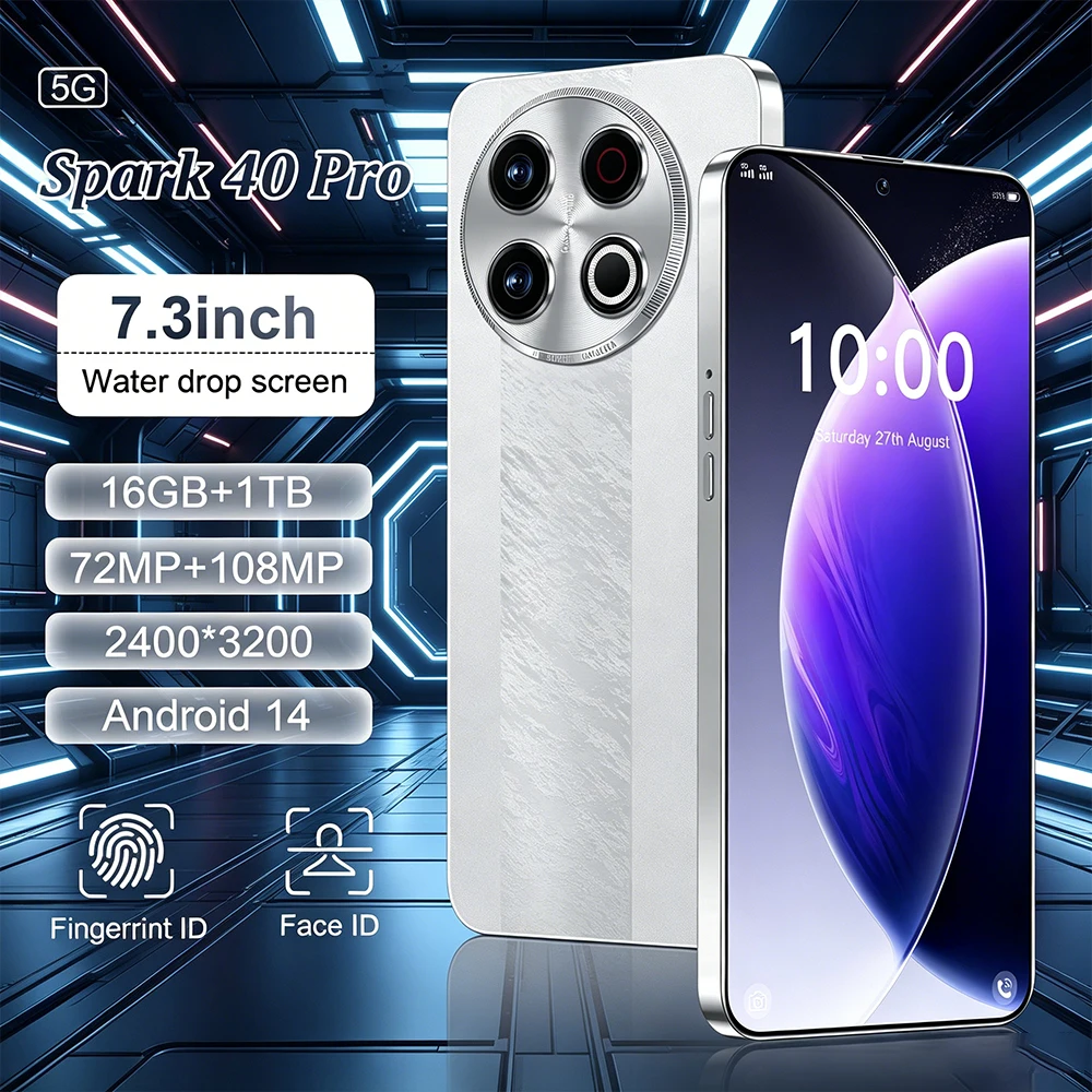 2026 New Hot Spark 40 Pro original global version HQ intelligent Snapdragon 8 Gen3 7800mAh battery dual card dual standby