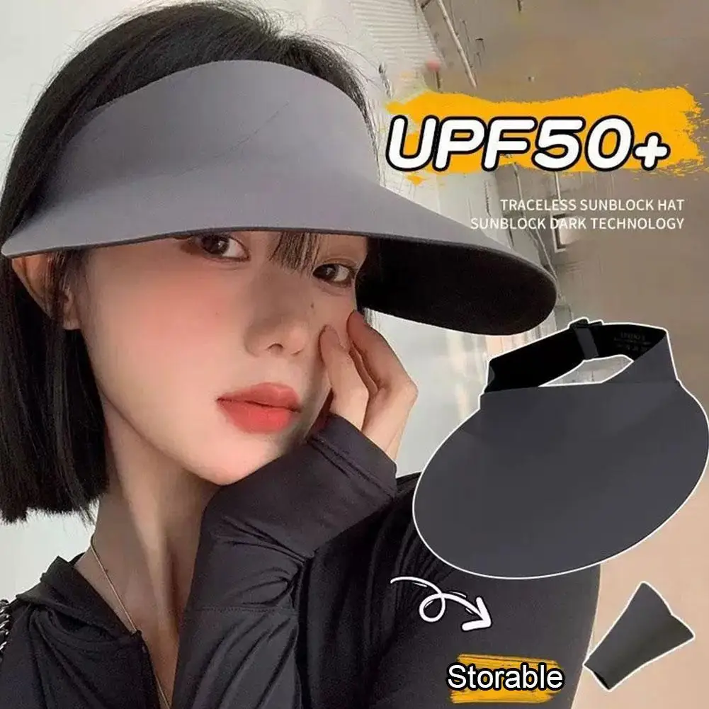 

Летняя простая бесследная шляпа от солнца Складная шляпа с широкими полями Женская уличная шляпа от солнца Универсальная сетчатая шляпа от солнца Пустой цилиндр 2025 Новинка