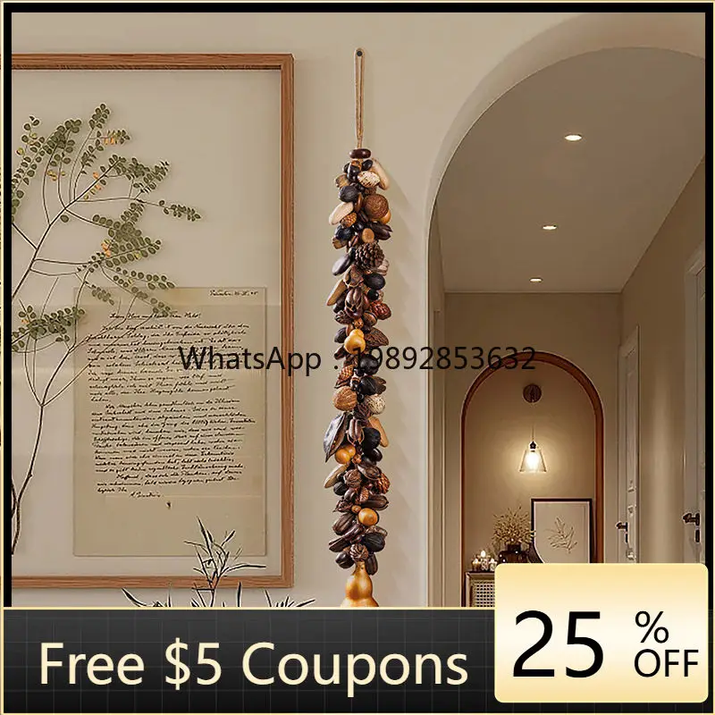 Natural gourd pendant home living room entrance corridor decoration wild fruit string pendant