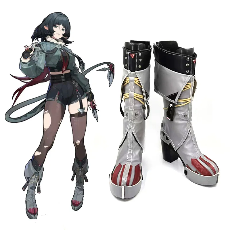 Zenless Zone Zero Cos Jane Doe Cosplay Black Dragon Trainer Anime High heel boots Women customize Prop Shoes