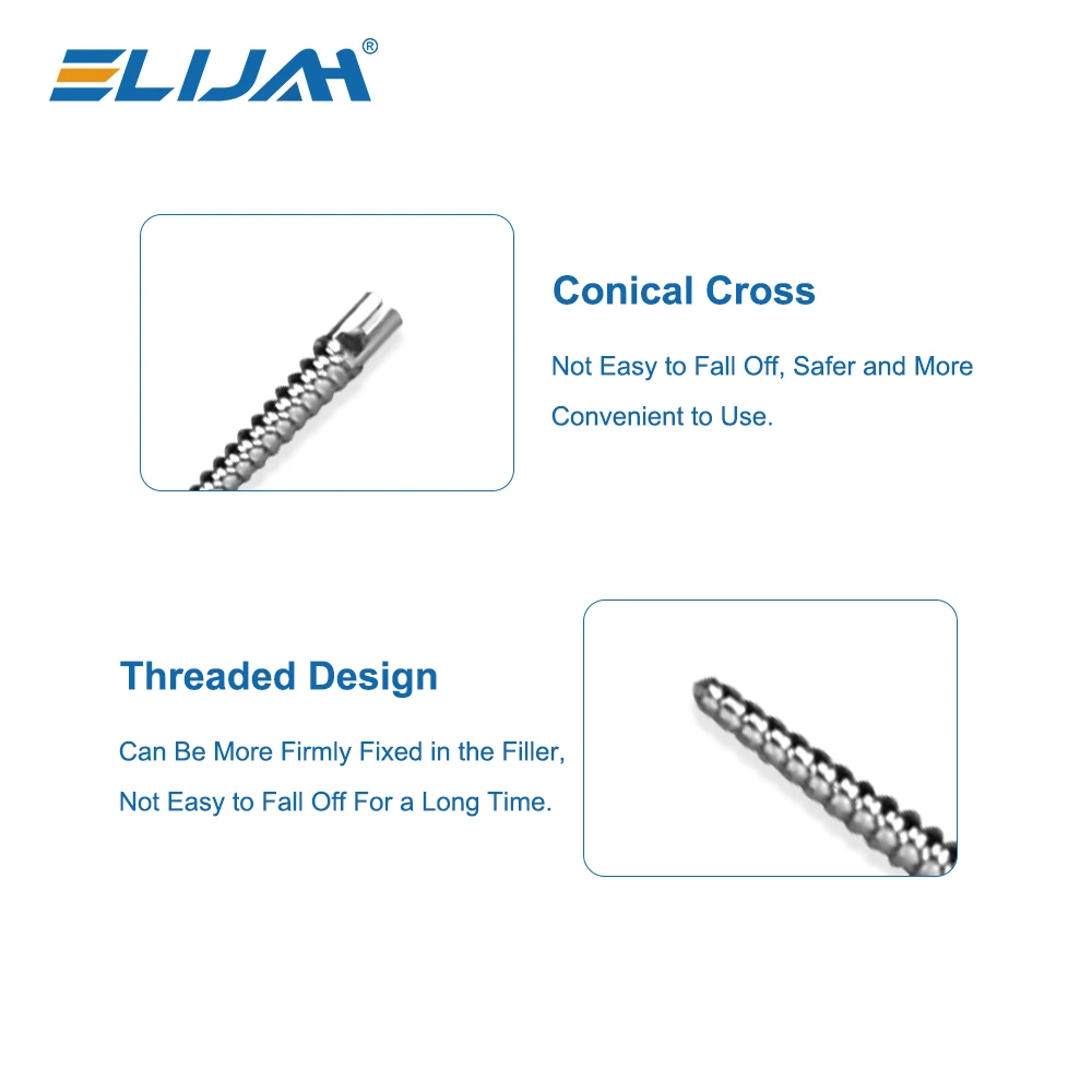 ELIJAH 120Pcs/box Dental Endo Screw Posts Mooser System Integral Set CT4 Medical Pure Titanium Root Canal Pins Dental Material - view 3