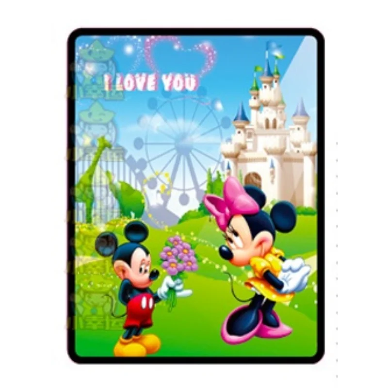 Disney tureMouse-Carte de peinture à l'eau pour enfants, livre d'images amusant, anniversaire d'enfants