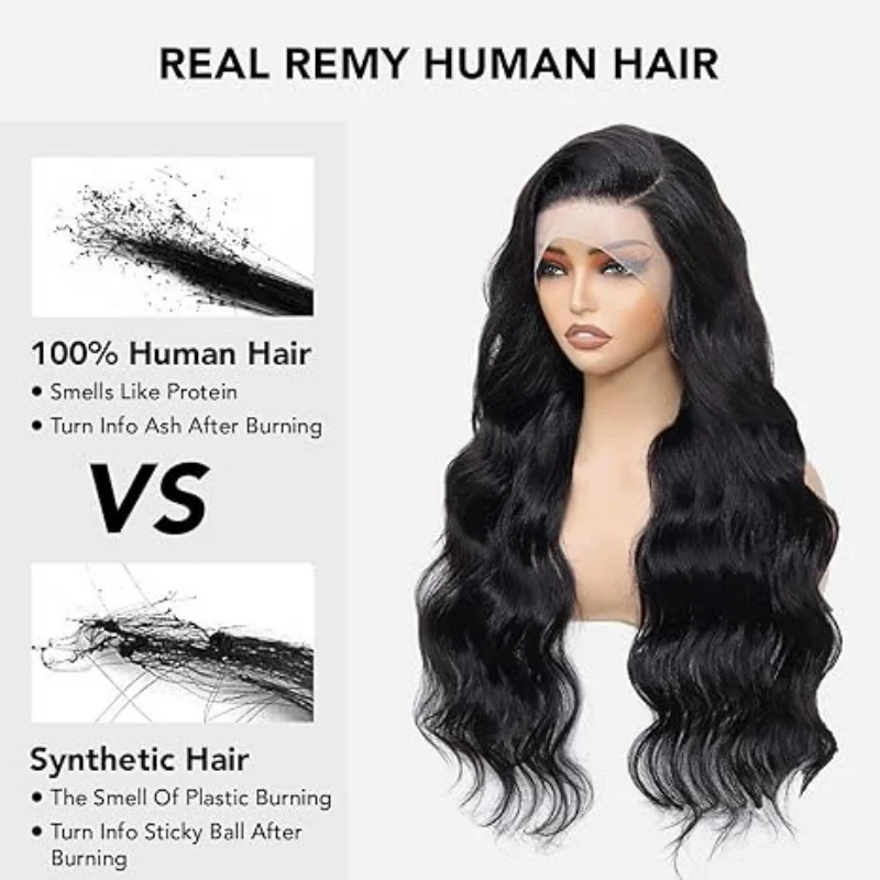 28 40 pollici parrucche naturali dell'onda del corpo 13x6 parrucche del merletto HD capelli umani 250% parrucche brasiliane reali dei capelli umani al 100% ad alta densità per le donne