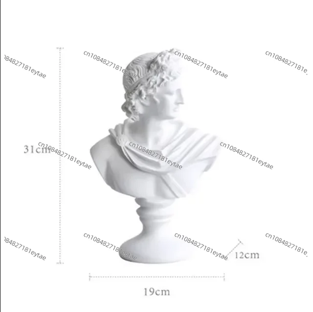 

David Bust Statue Michelangelo Resin Craftwork TV Cabinet Soft Living Room Decoration Gift