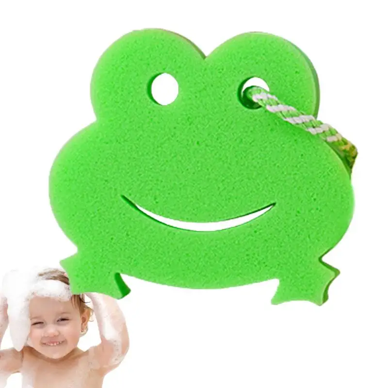 Body Scrub Sponge Animal Shape Back Scrubber Bathing Sponge Cartoon Scrubber For Women Men Kids Body Cleansing Supplies