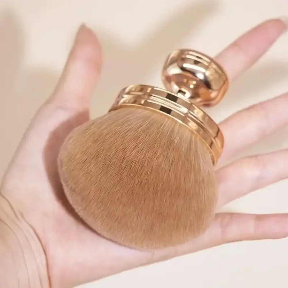 다용도 인체공학적 특대 바디 메이크업 브러쉬 부드러운 패션 와이드 헤드 카부키 브러쉬 골드 귀여운 네일 파우더 브러쉬 페이스