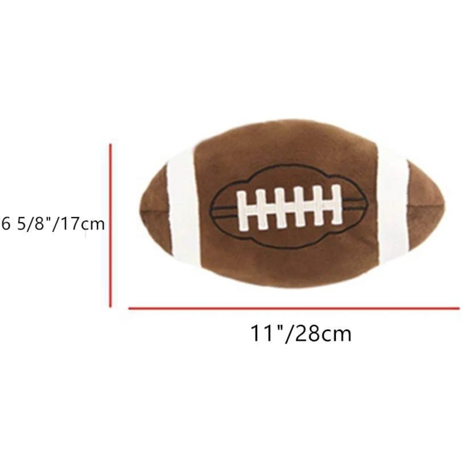 11 inch Football Plush  Fluffy Stuffed Throw Pillows Football Sports   Soft  Sports Toy Sofa Room Decoration