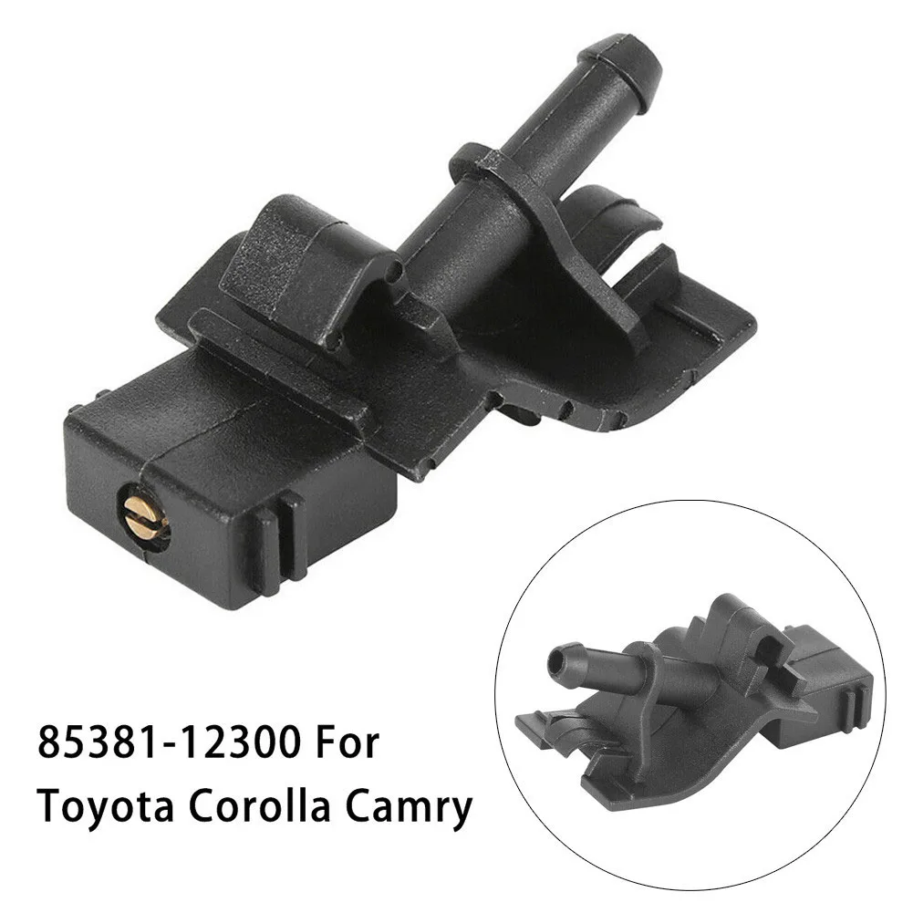 Plastic Front Windshield Wiper Washer Nozzle Jet Sprayer Hood Water Clean Jets For Toyota For Corolla 85381-12300 Car Supplies