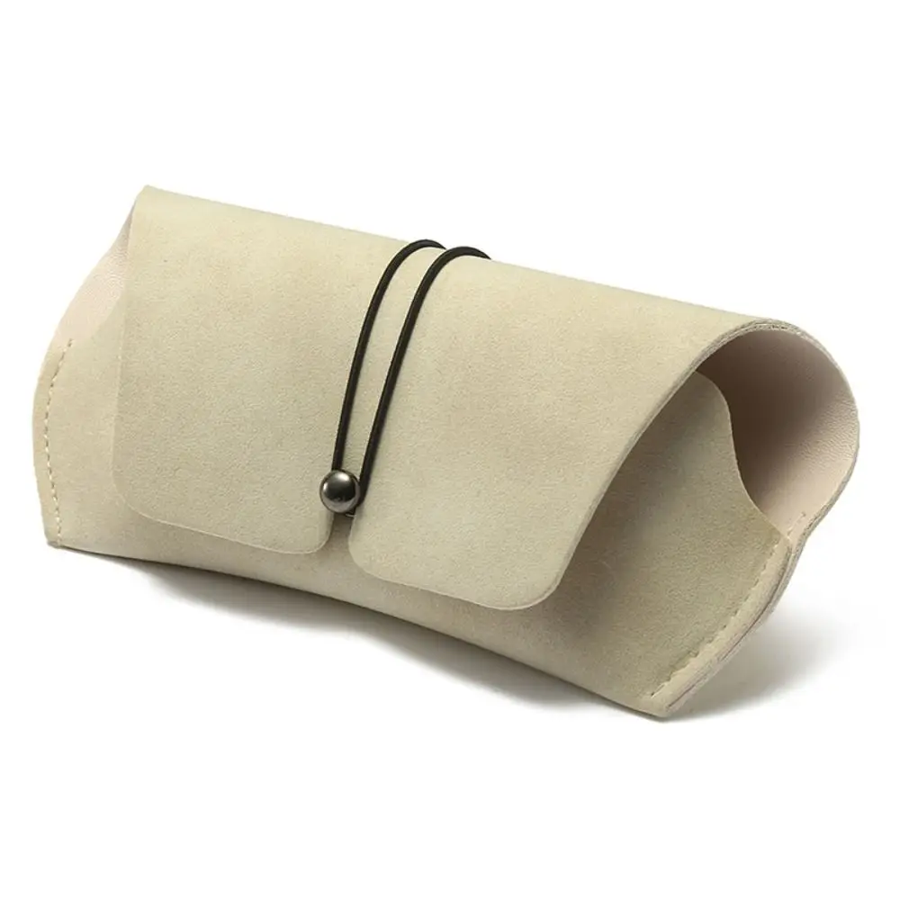 

Fashion PU Leather Glasses Case Anti-knock Waterproof Reading Glasses Bag with Pull Cord Sunglasses Pouch Eyewear Accessories