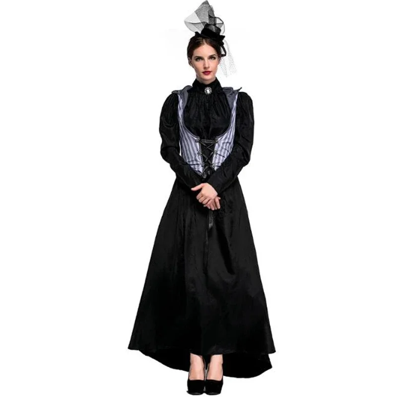 

Deluxe Women Prom Killer Costume Halloween Ladies Count Fancy Cosplay Clothing