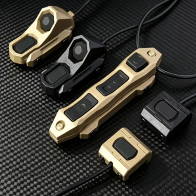 Dual/Triple Control Remote Pressure Switch for OGL PEQ-15, 2.5mm SF Plug for M600 M300 Flashlight, 20mm Rail Toy Accessory