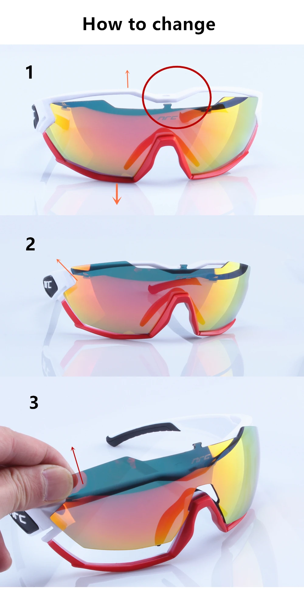 NRC X2 PRide 3 objektiv Radfahren Gläser Mann Mountainbike Fahrrad Sport Sonnenbrille MTB Radfahren Brillen Frau – Detail 18