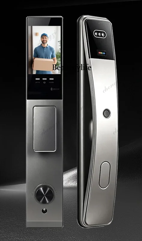 New facial recognition smart door lock Automatic fingerprint lock Household anti-theft door, smart lock