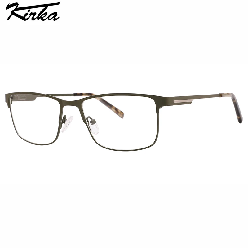 

Kirka Male Full-Rim Rectangle Matt Colors Stainless Steel Metal Frames Prescription Glasses Ultralight Optical Glasses MM1044