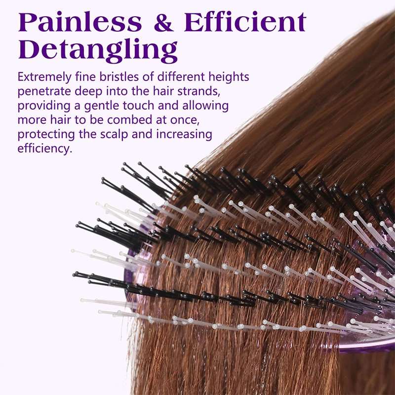 فرشاة حلاقة منزلية متعددة الأغراض، مشط تدليك، تحديد فرشاة تصفيف اللحية، فرشاة تصفيف وفك تشابك الشعر  أدوات تصفيف معبأة في صندوق #5