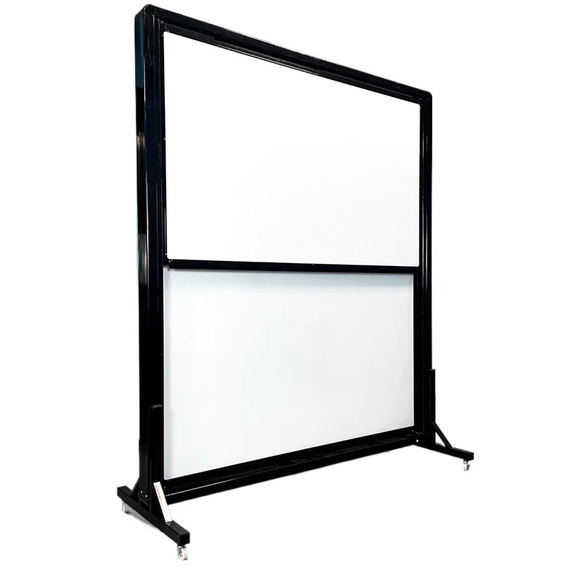 Movable stand type liftable large whiteboard double-sided magnetic thickening floor-to-ceiling conference room publicity